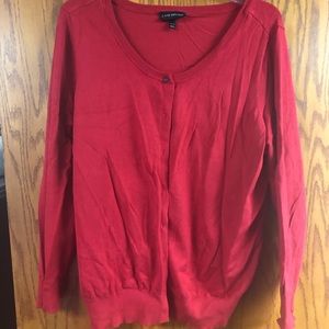 Cardigan Lane Bryant 22/24 red sweater  cardigan